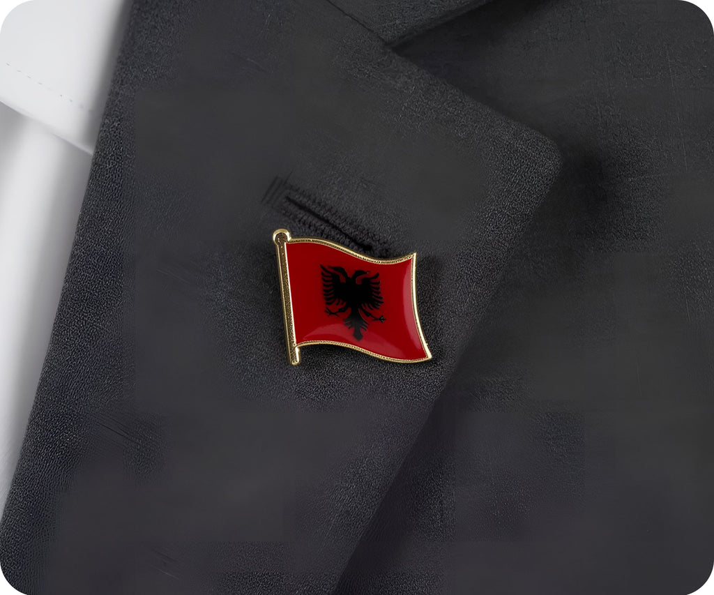 Albania Flag Pin Badge