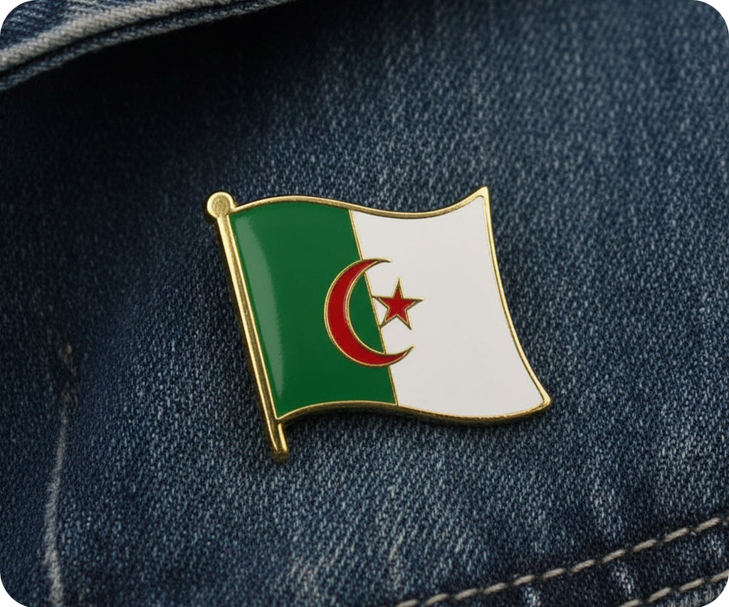 Algeria Flag Pin Badge