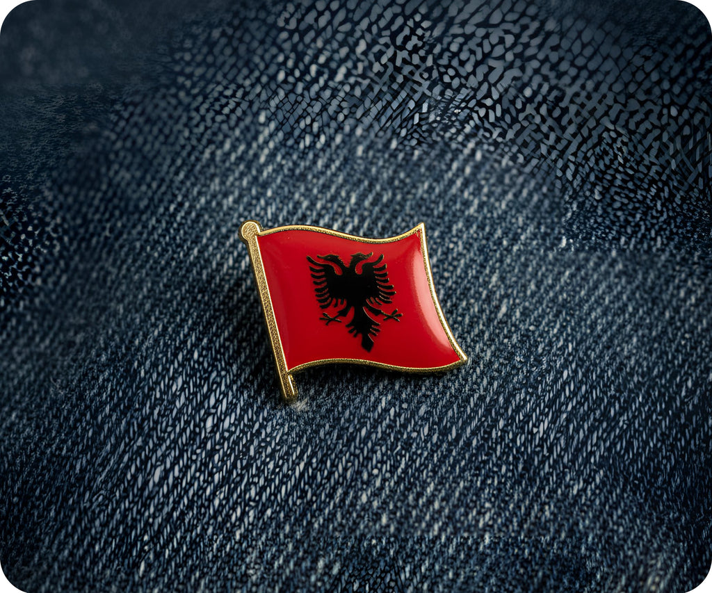 Albania Flag Pin Badge