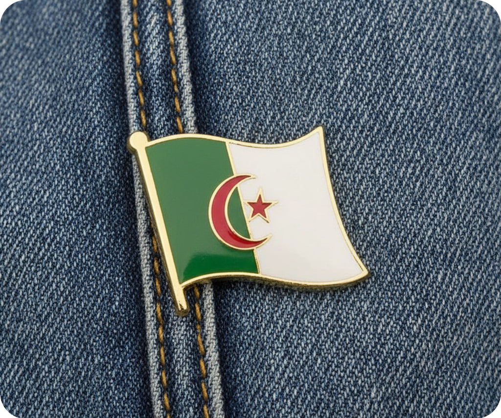 Algeria Flag Pin Badge