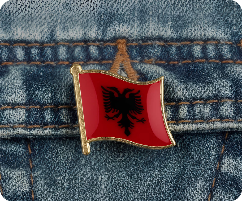 Albania Flag Pin Badge