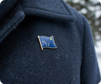 Alaska U.S.A. State Flag Pin Badge