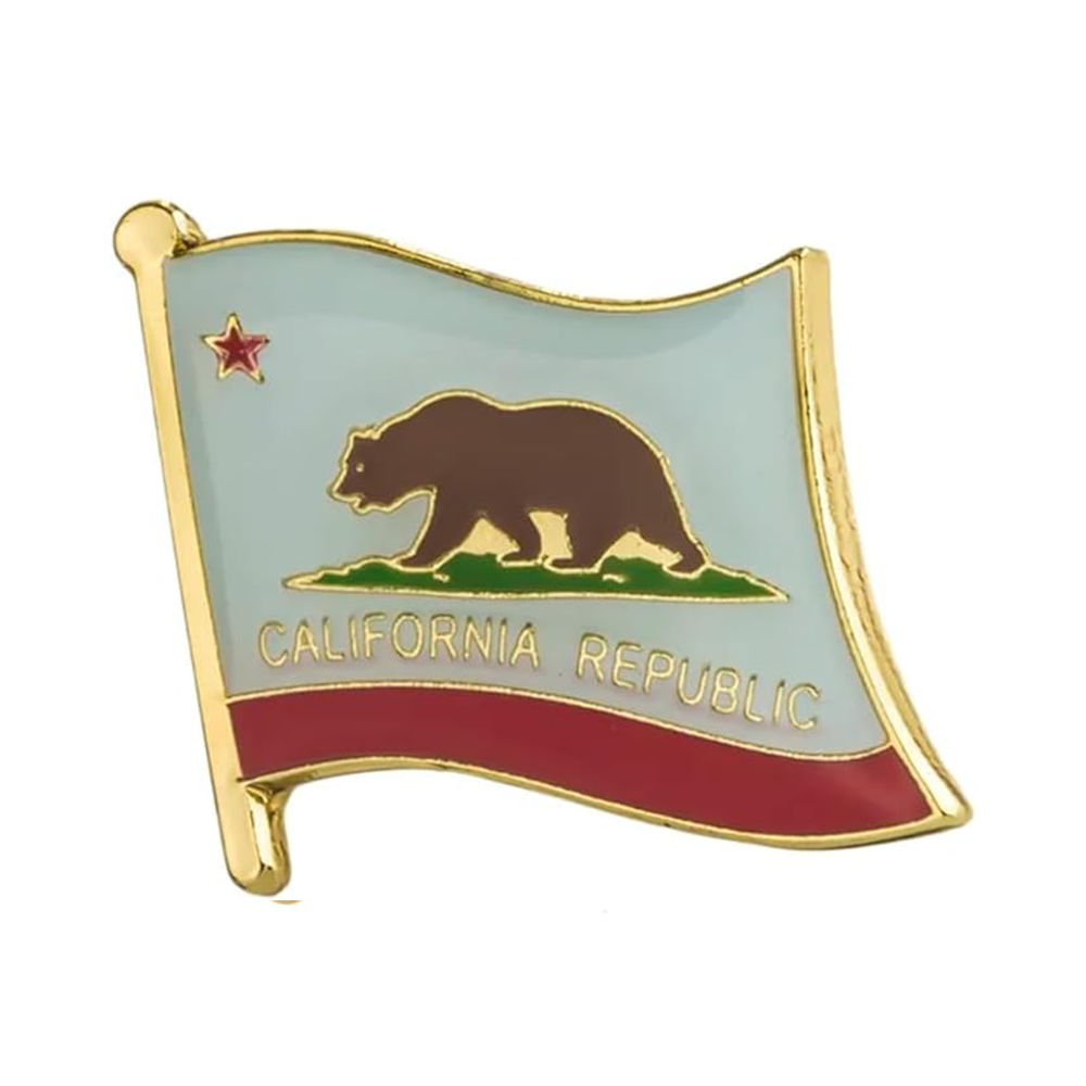 Pin con la bandera de California  Imagen principal del producto