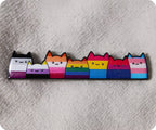 Insignia de alfiler All The Pride Flags Cats LGBTQ+ Rainbow