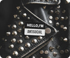 Hello I'm Antisocial Pin Badge