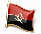 Angola Flag Pin Badge