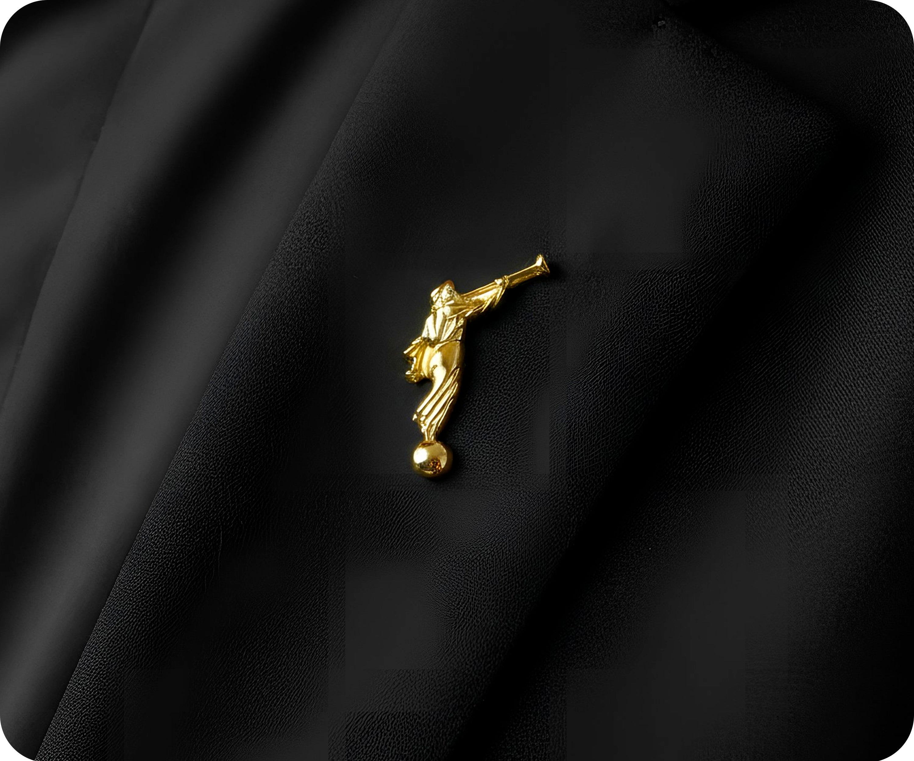 Angel Moroni Pin Badge