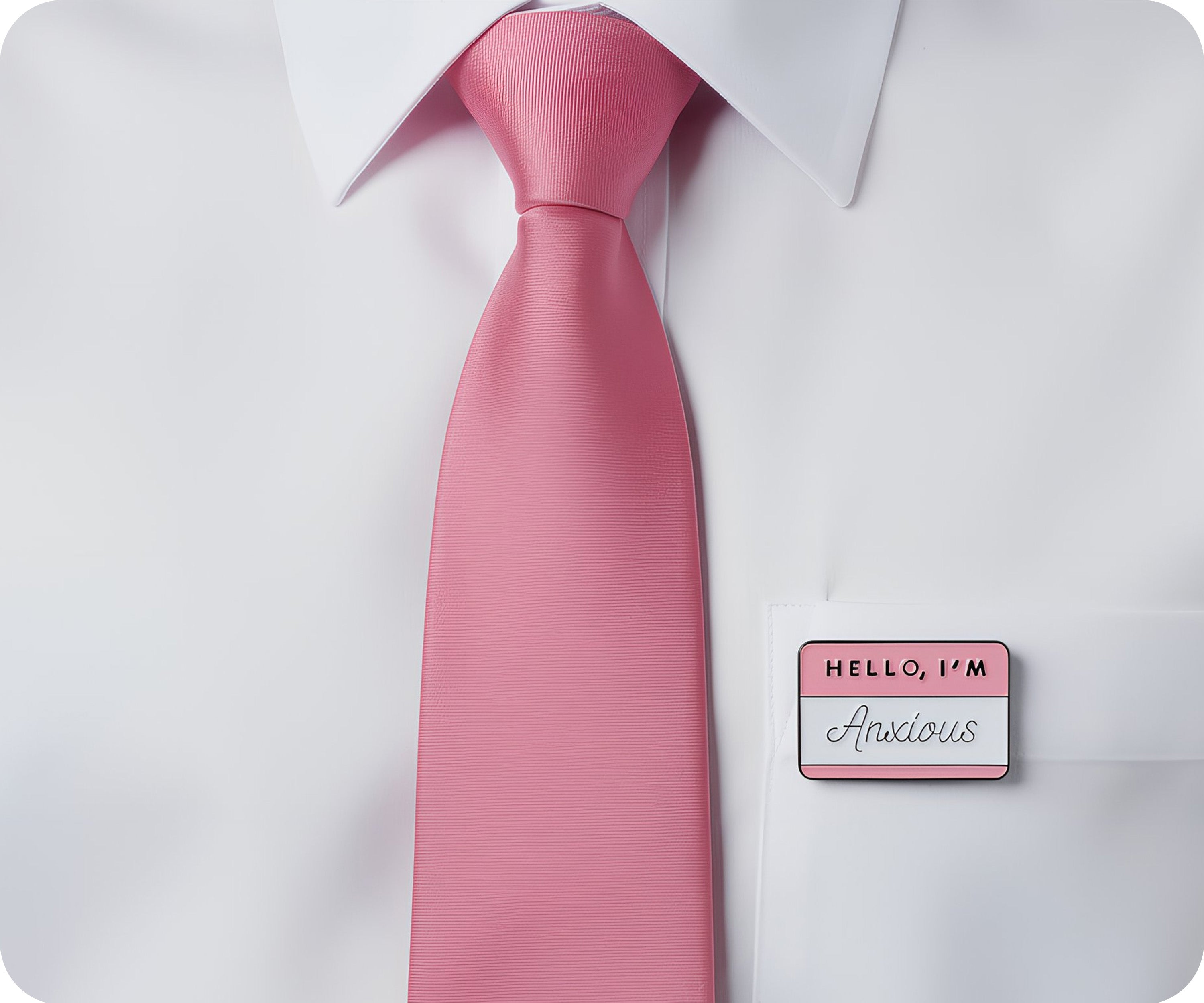 Hello I'm Anxious Pin Badge