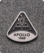 Apollo 1969 Moon Landing Enamel Lapel Pin Badge