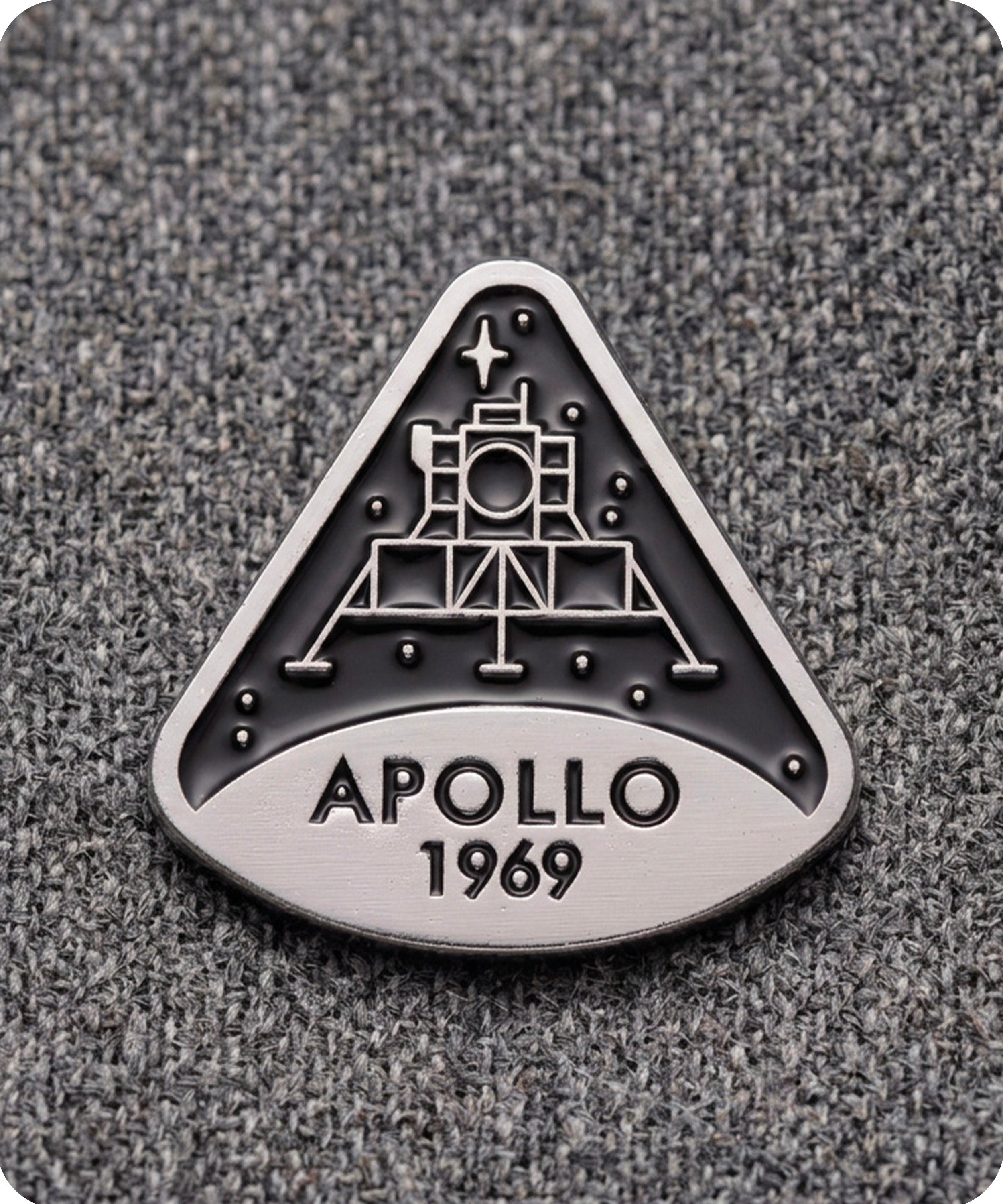 Apollo 1969 Moon Landing Enamel Lapel Pin Badge