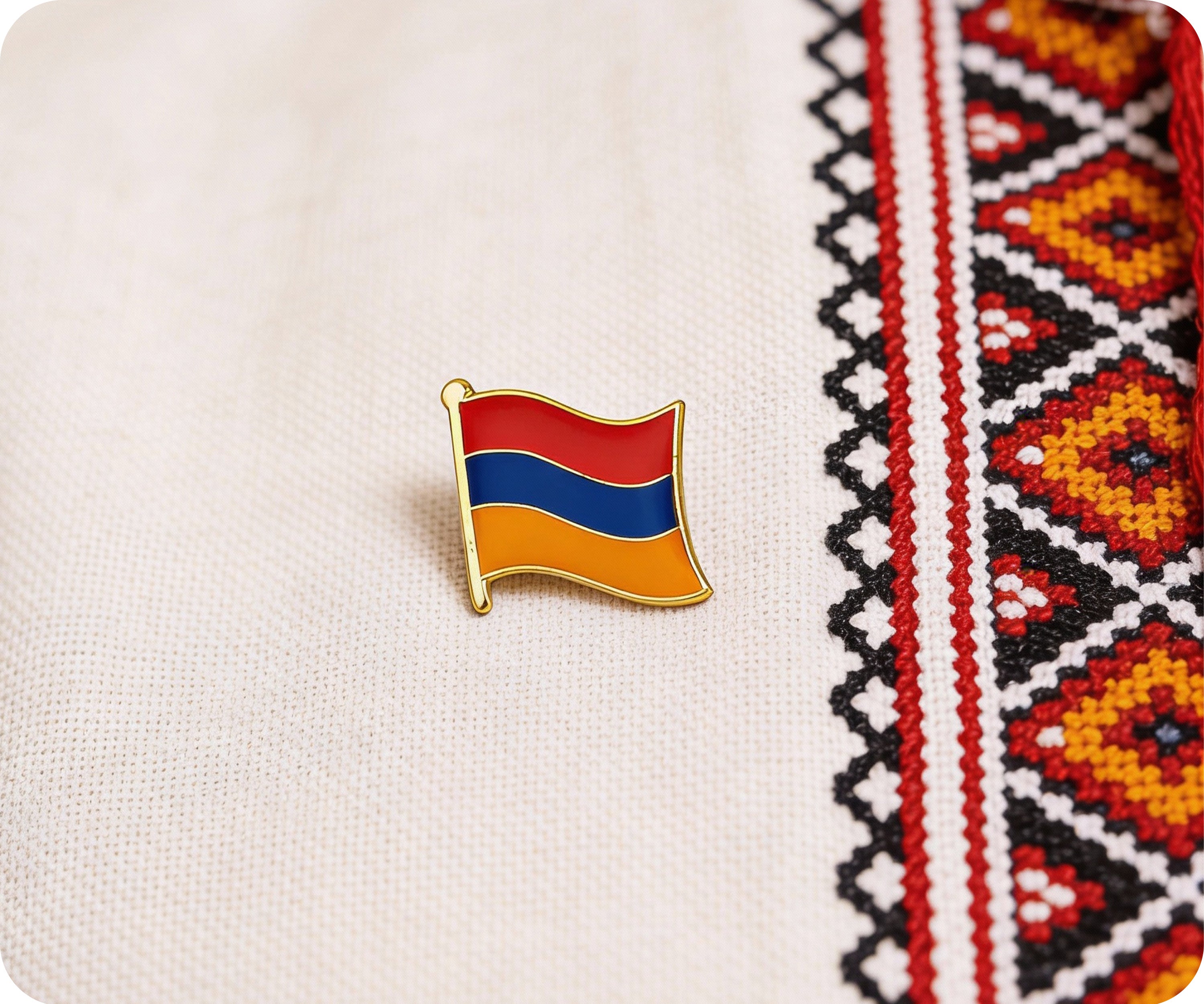 Armenia Flag Pin Badge