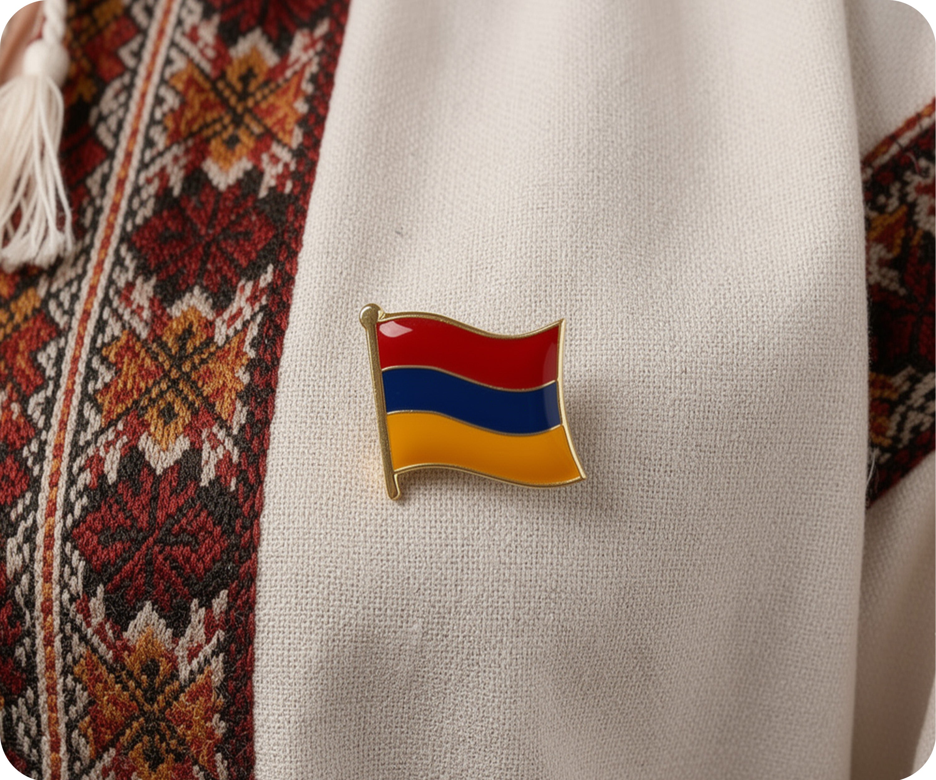 Armenia Flag Pin Badge