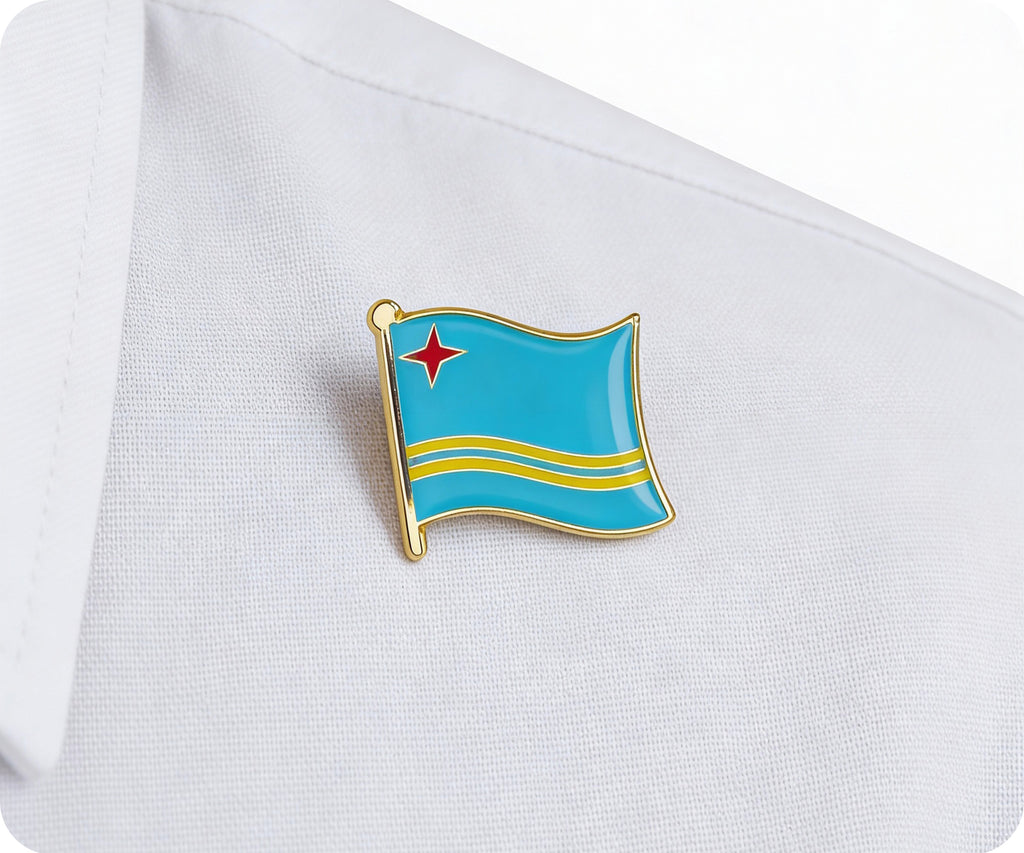 Aruba Flag Pin Badge