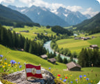 Austria Coat Of Arms Flag Pin Badge