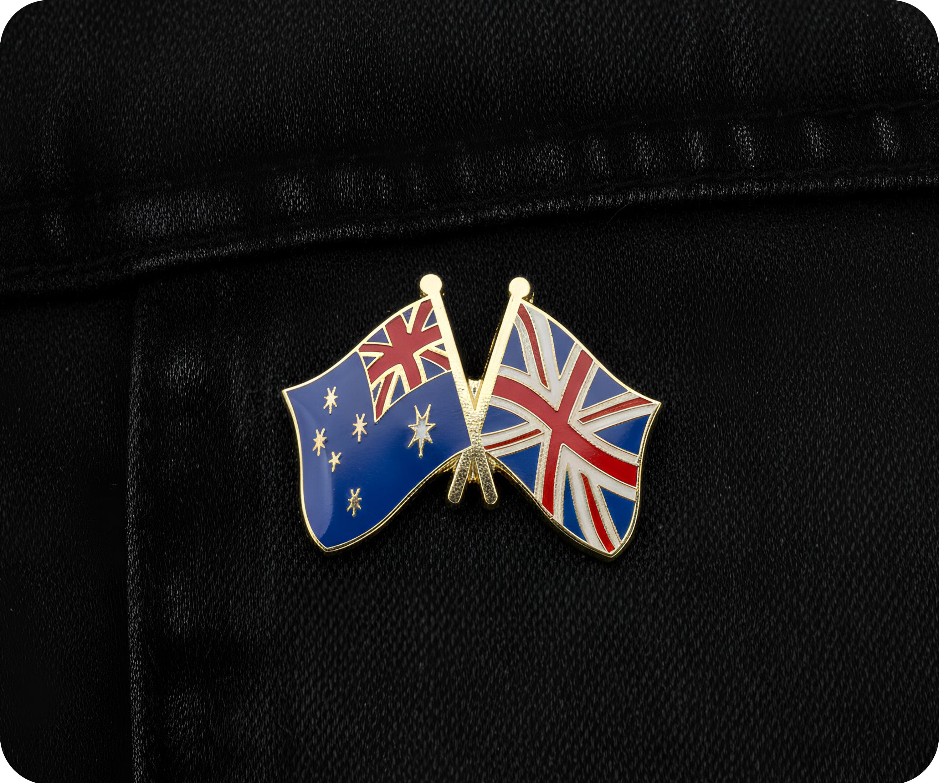 Australia & United Kingdom Friendship Pin Badge