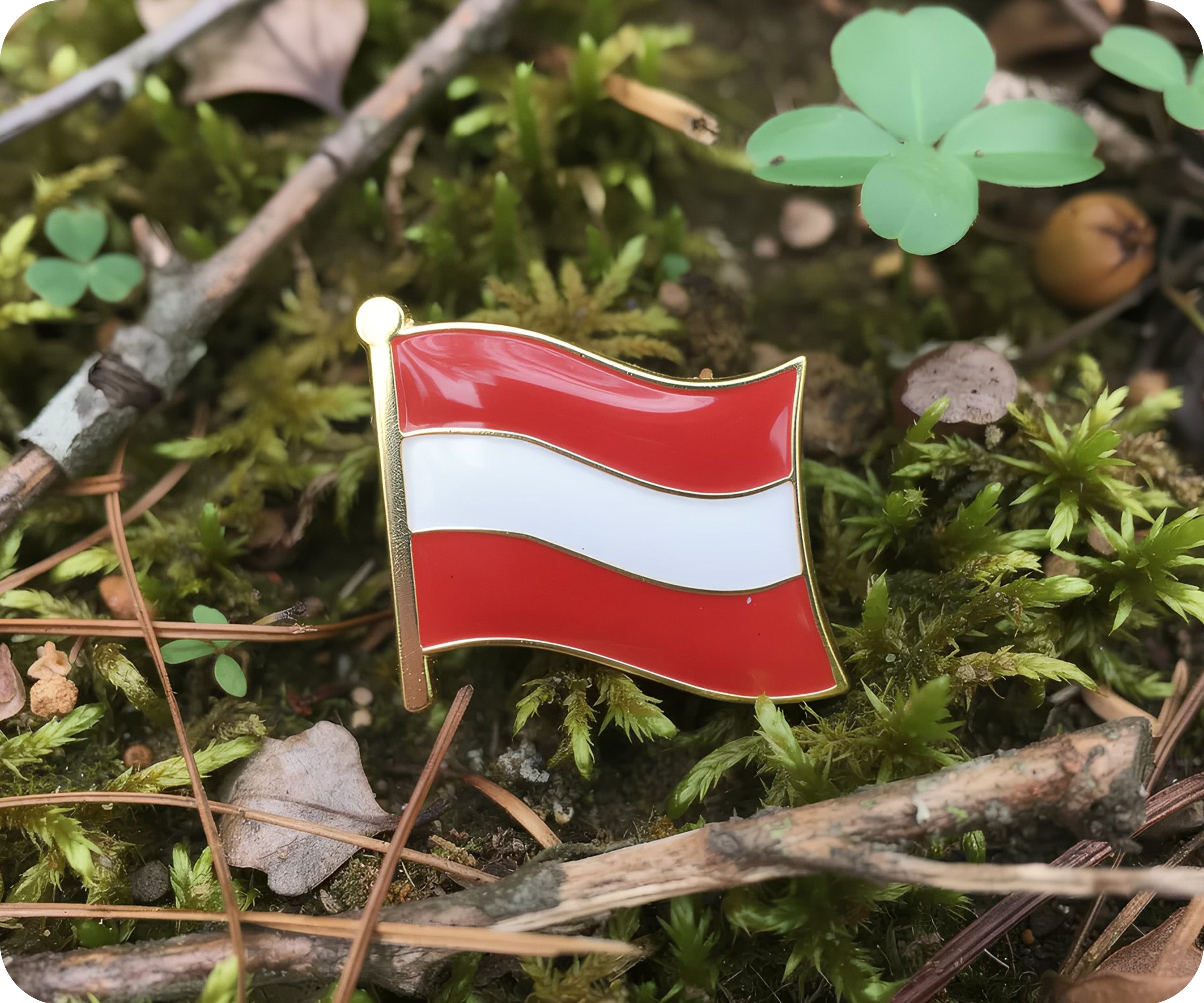Austria Flag Pin Badge
