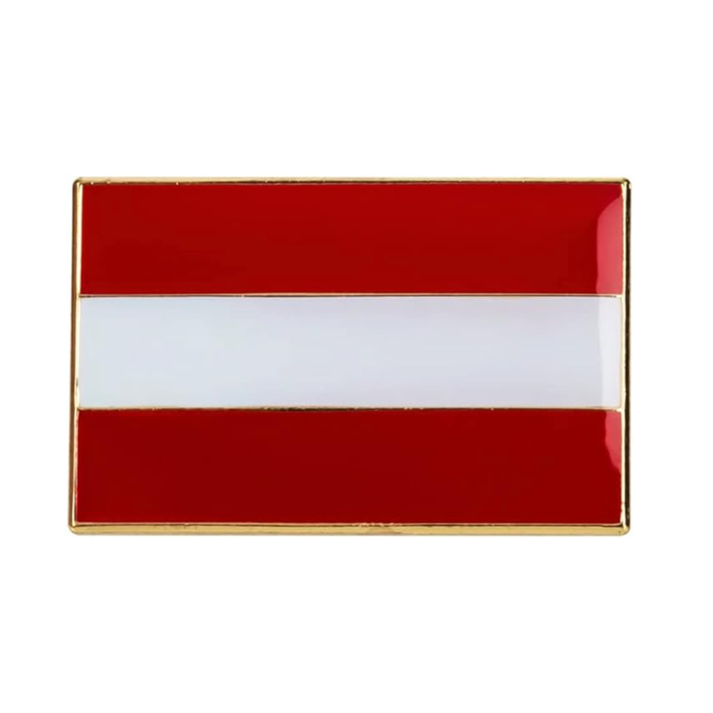 Pin con la bandera de Austria en forma de rectángulo Imagen principal del producto