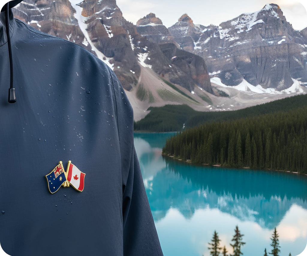 Australia & Canada Friendship Pin Badge
