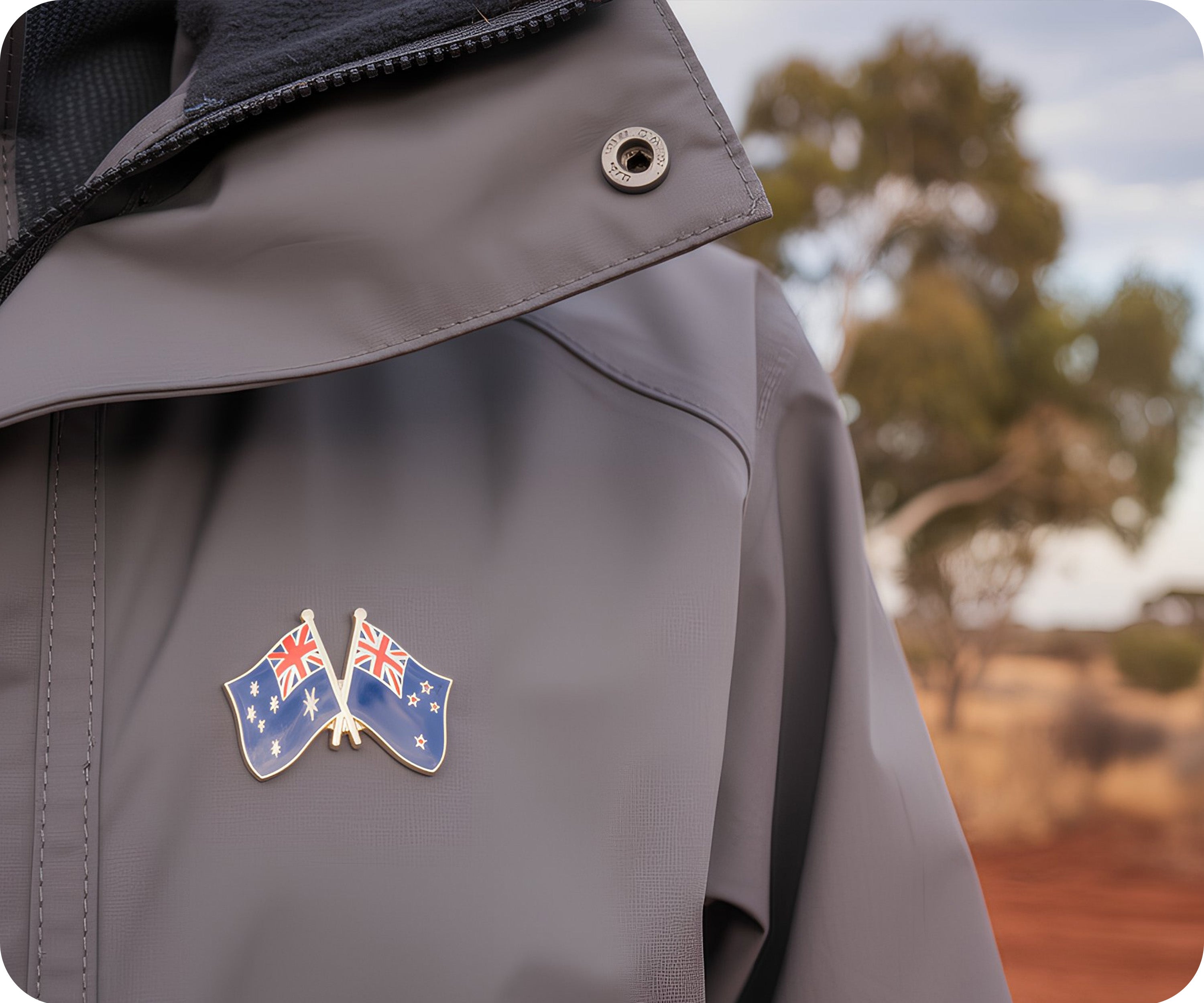 Australia & New Zealand Friendship Pin Badge