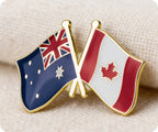 Australia & Canada Friendship Pin Badge