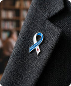 Diabetes Awareness Ribbon Enamel Lapel Pin Badge