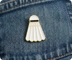 Badminton Shuttlecock Sport Pin Badge