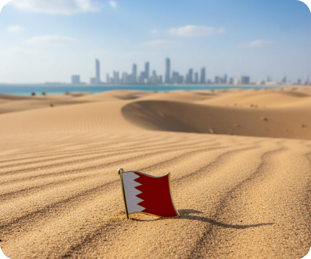 Bahrain Flag Pin Badge