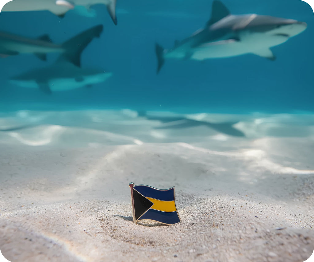 Bahamas Flag Pin Badge