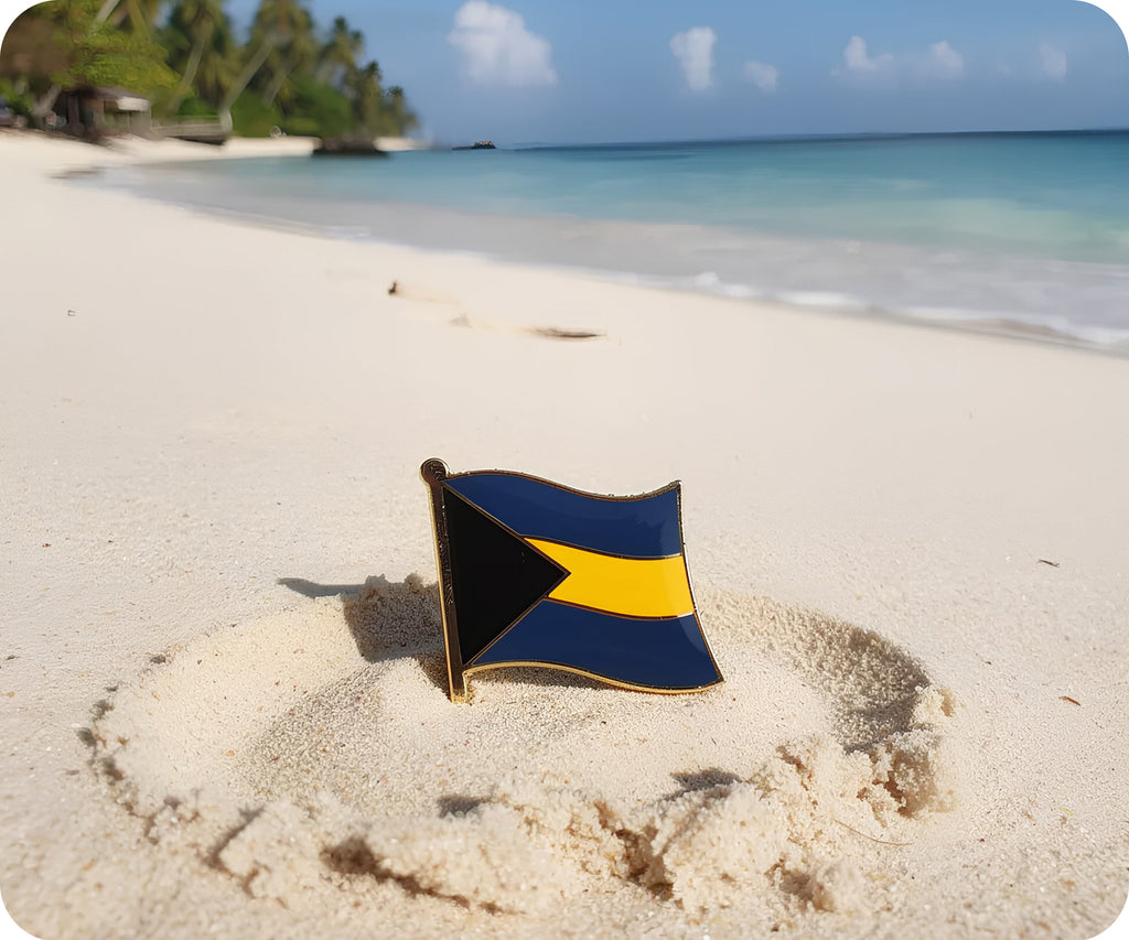 Bahamas Flag Pin Badge