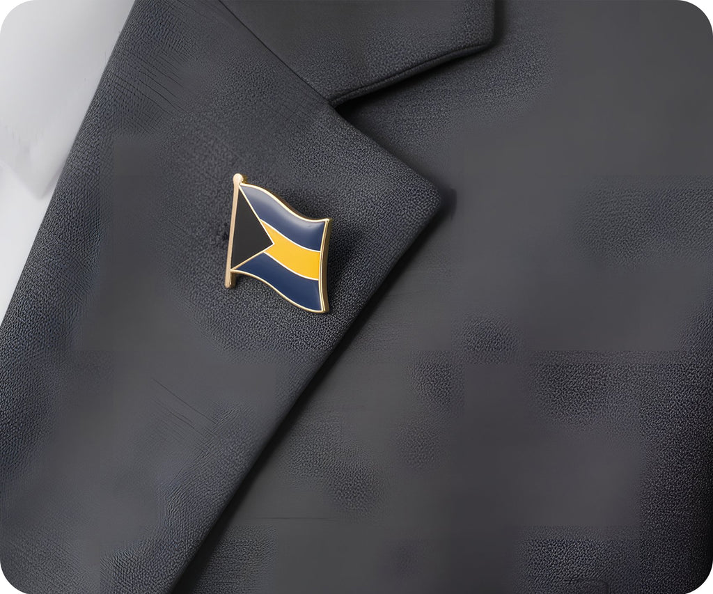 Bahamas Flag Pin Badge