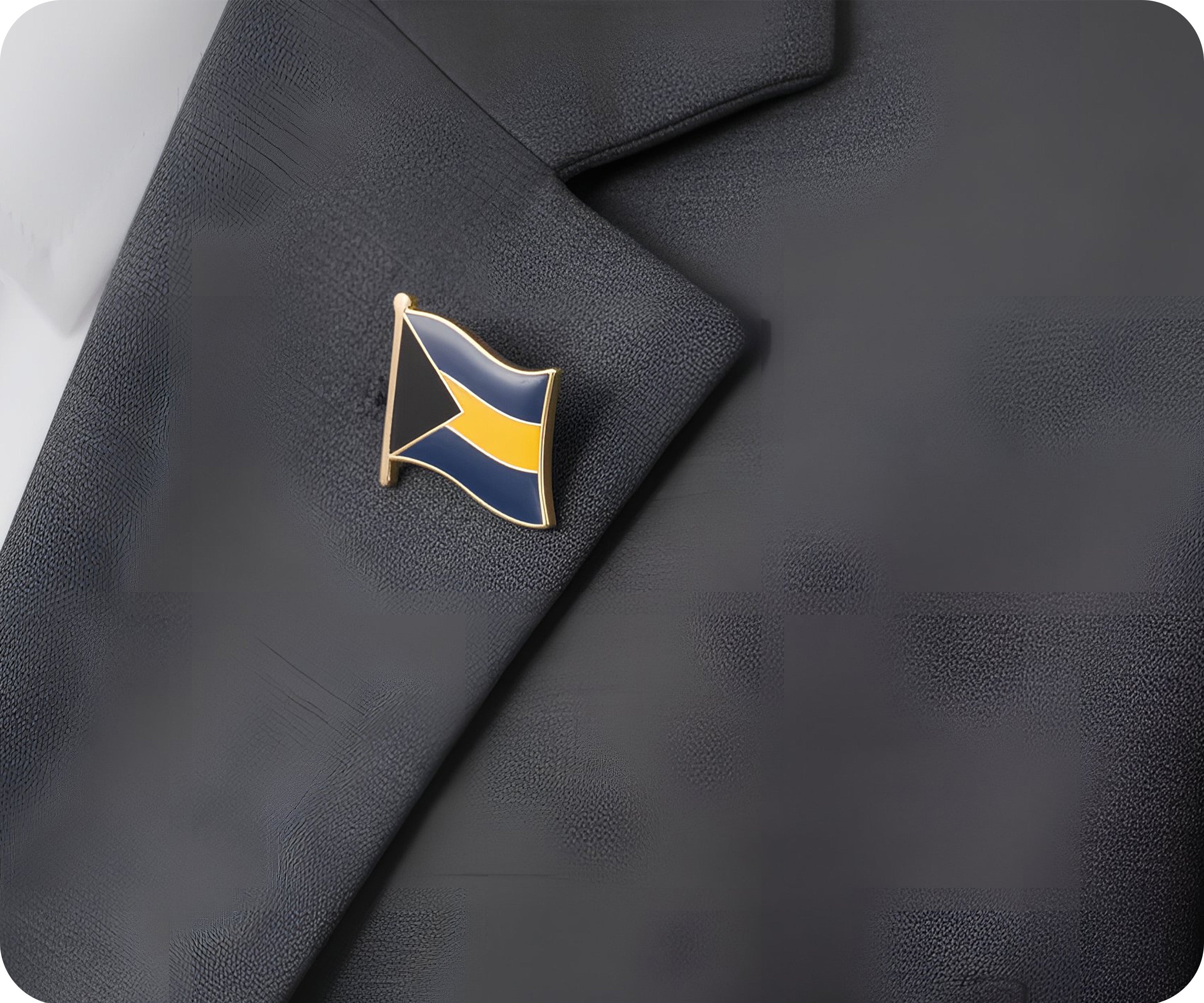 Bahamas Flag Pin Badge