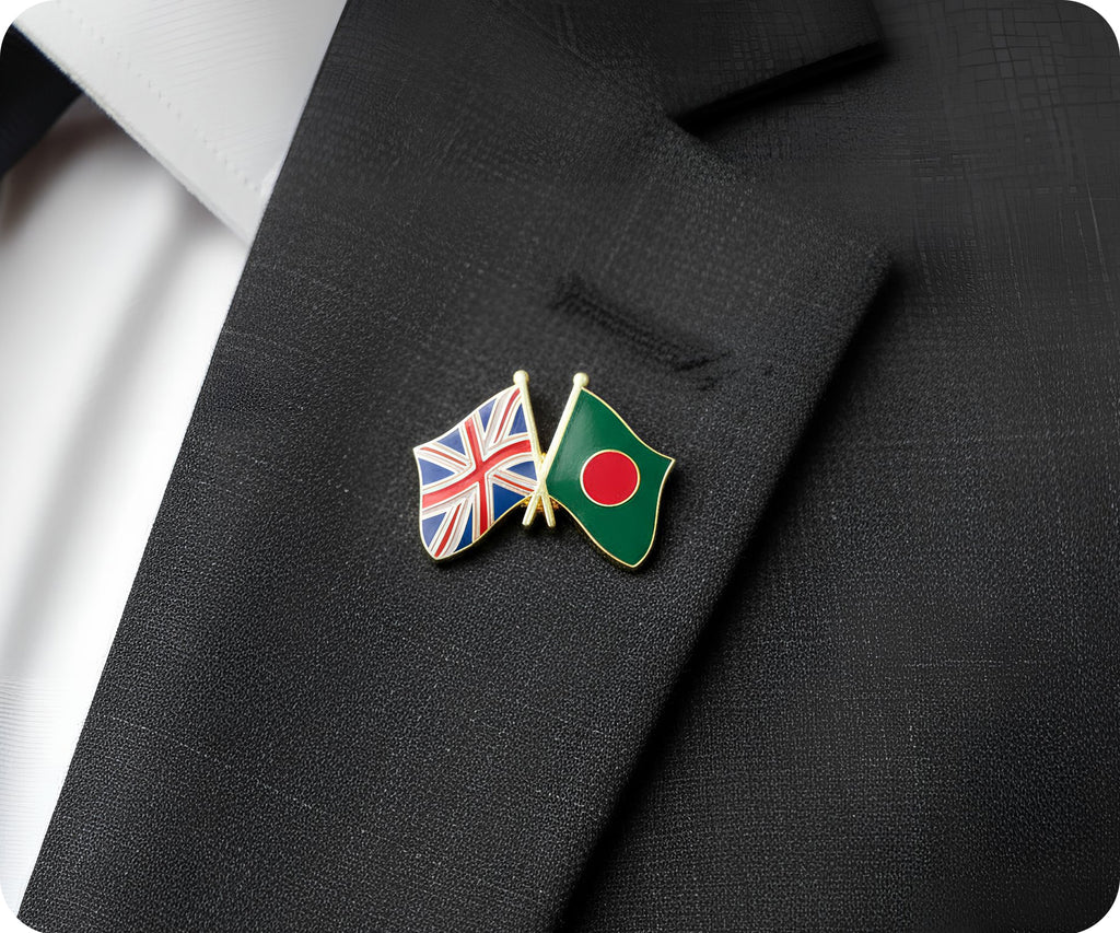 United Kingdom & Bangladesh Friendship Pin Badge