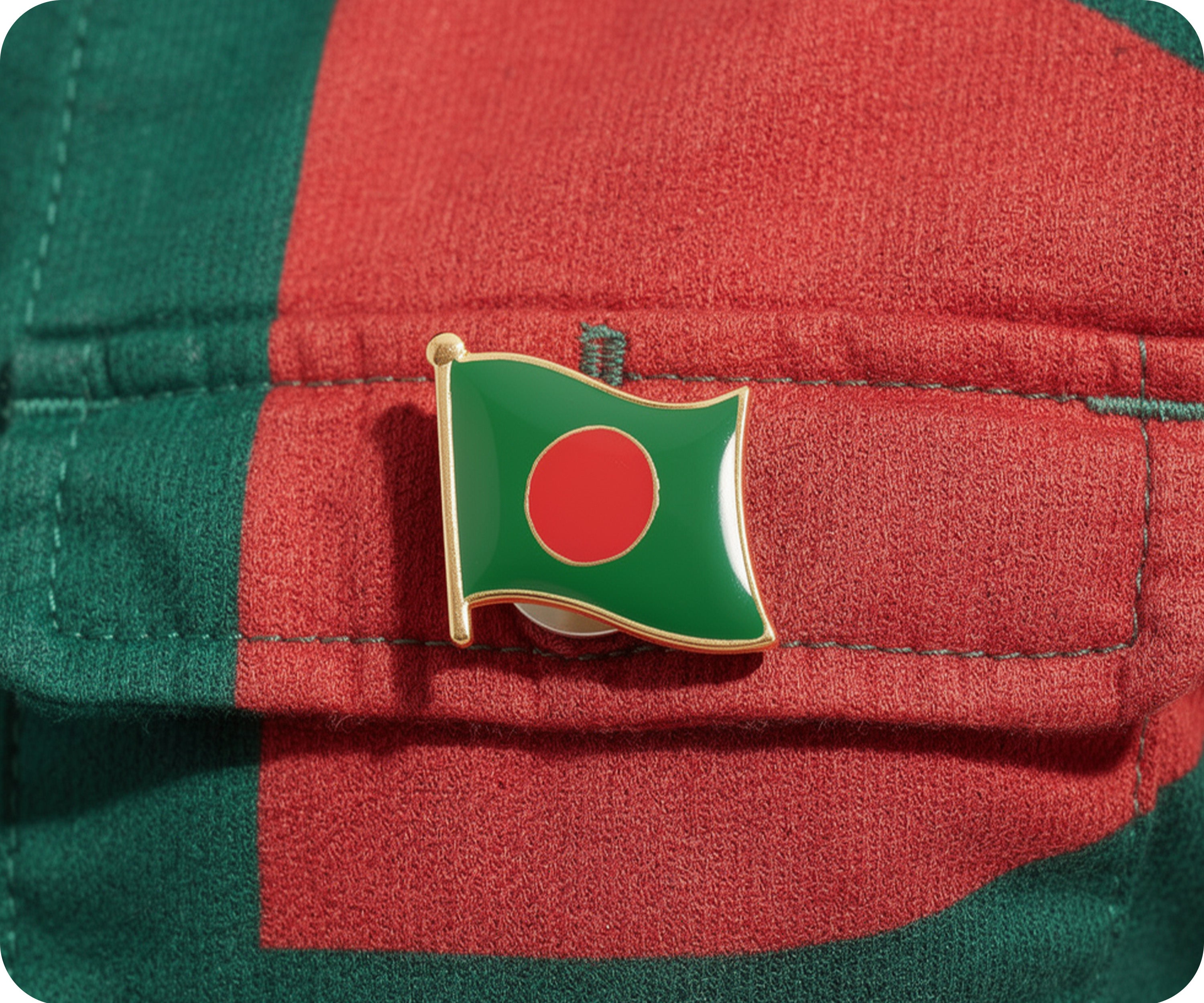 Pin con la bandera de Bangladesh  Imagen secundaria del producto