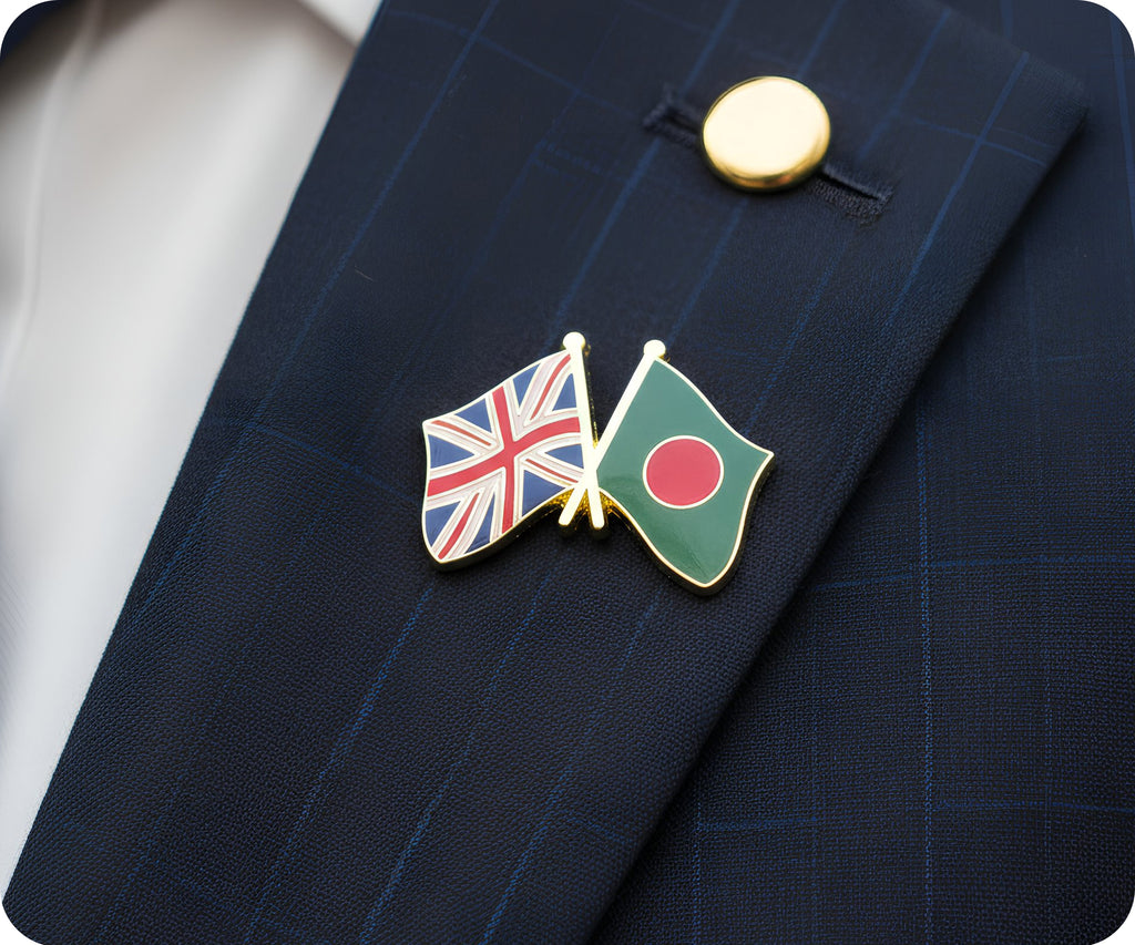United Kingdom & Bangladesh Friendship Pin Badge