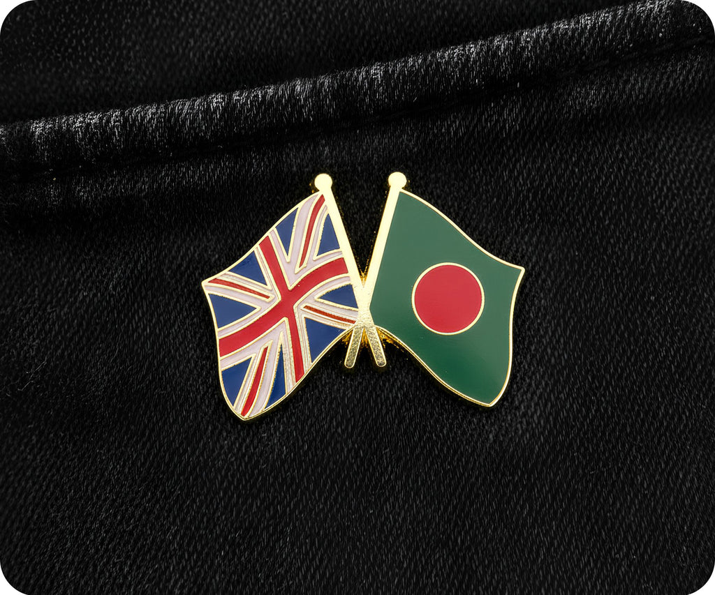 United Kingdom & Bangladesh Friendship Pin Badge