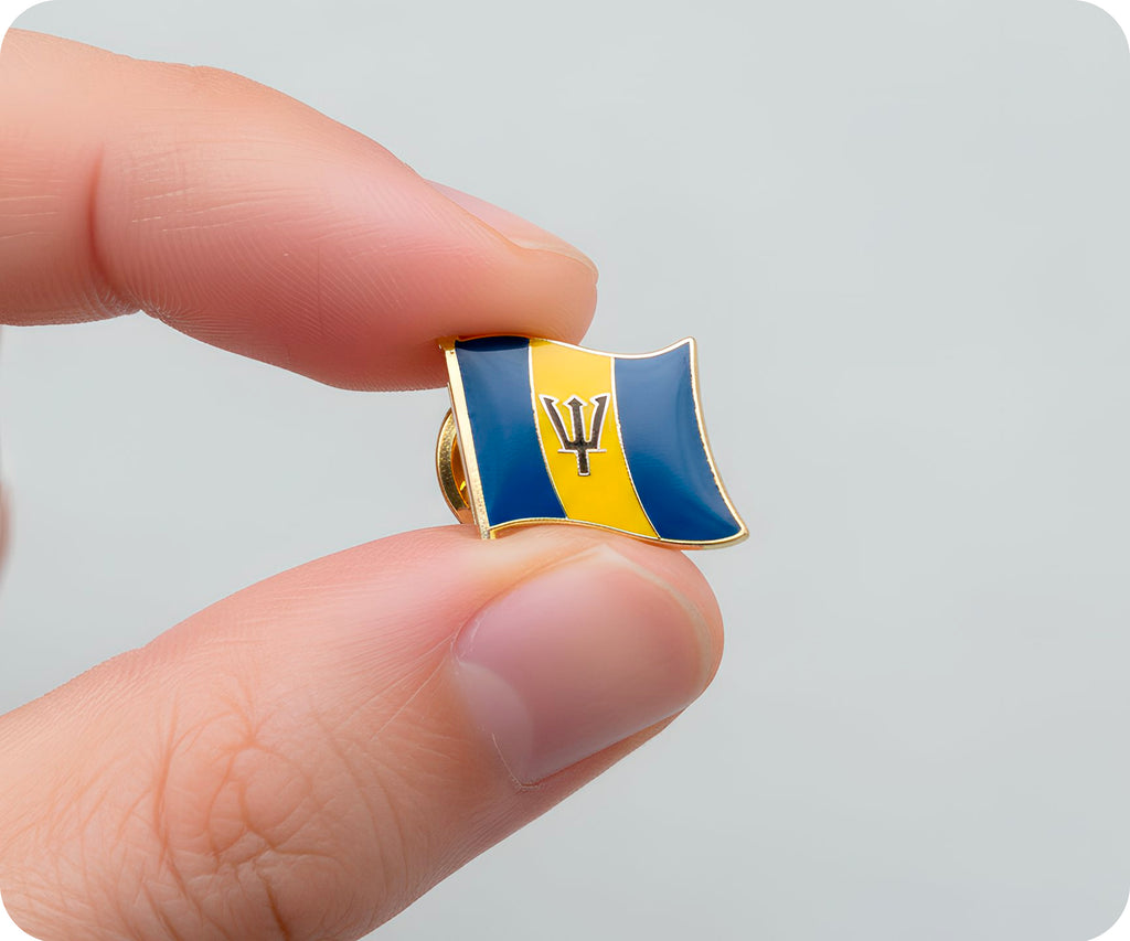 Barbados Flag Pin Badge