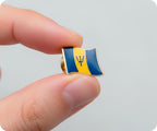 Barbados Flag Pin Badge