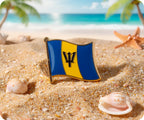Barbados Flag Pin Badge