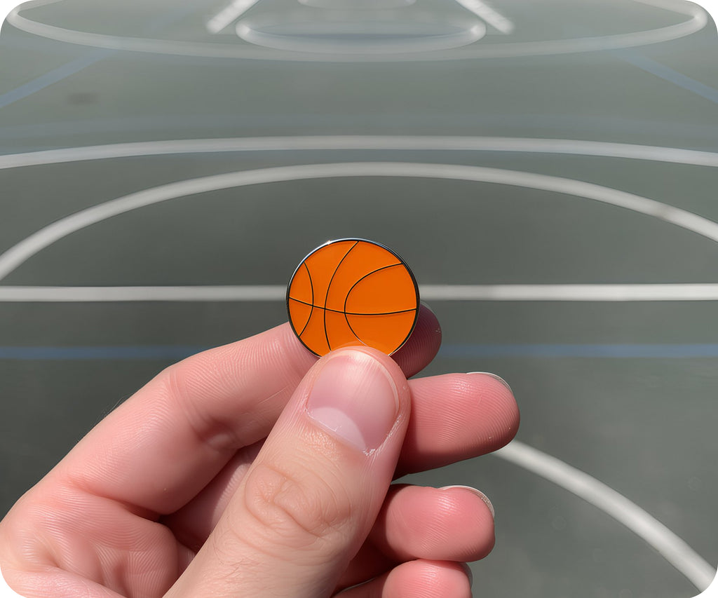 Basketball Sport Pin Badge