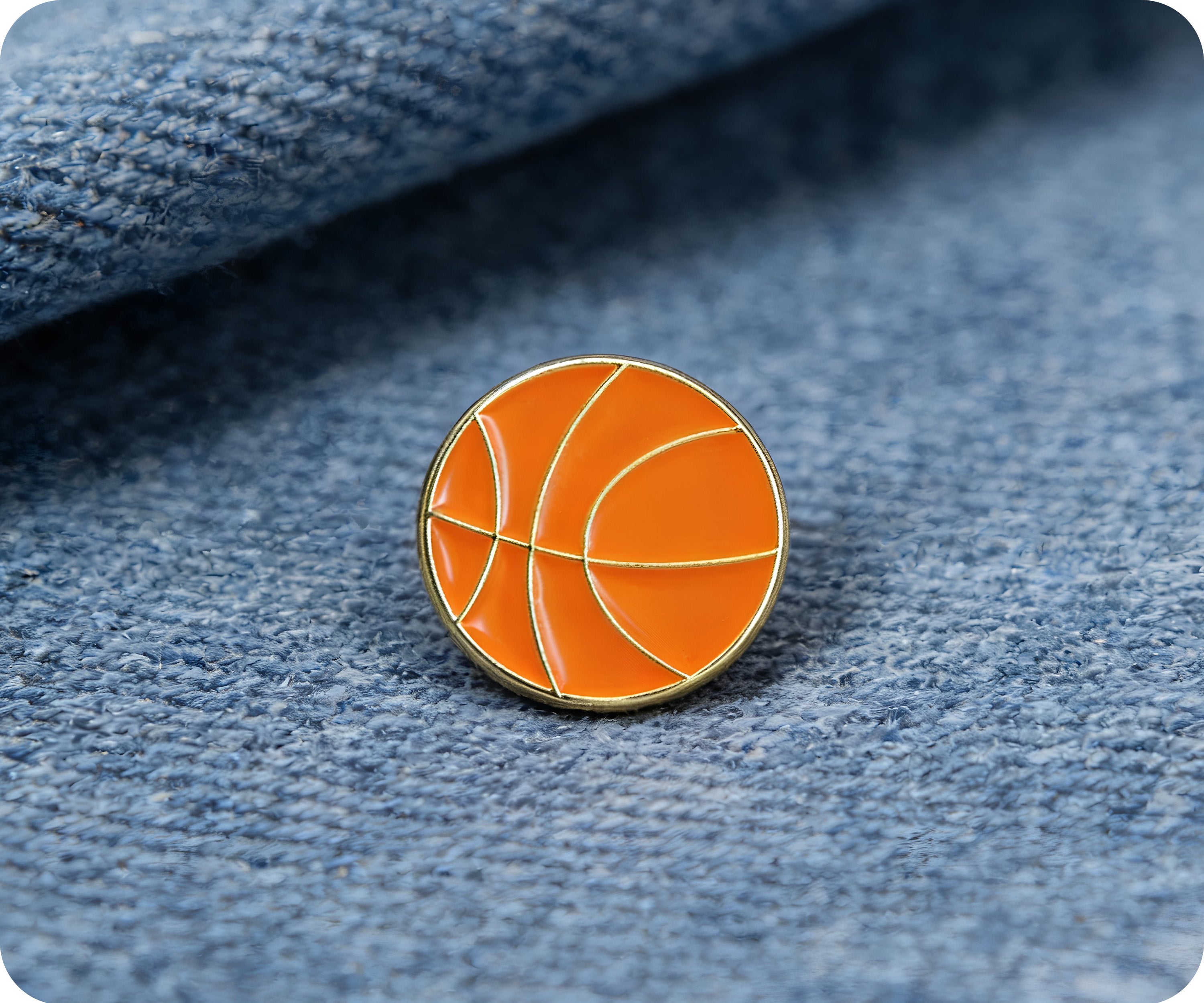 Basketball Sport Pin Badge