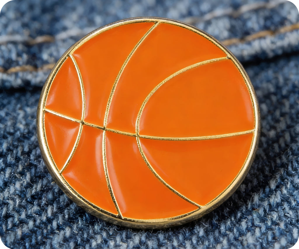 Basketball Sport Pin Badge