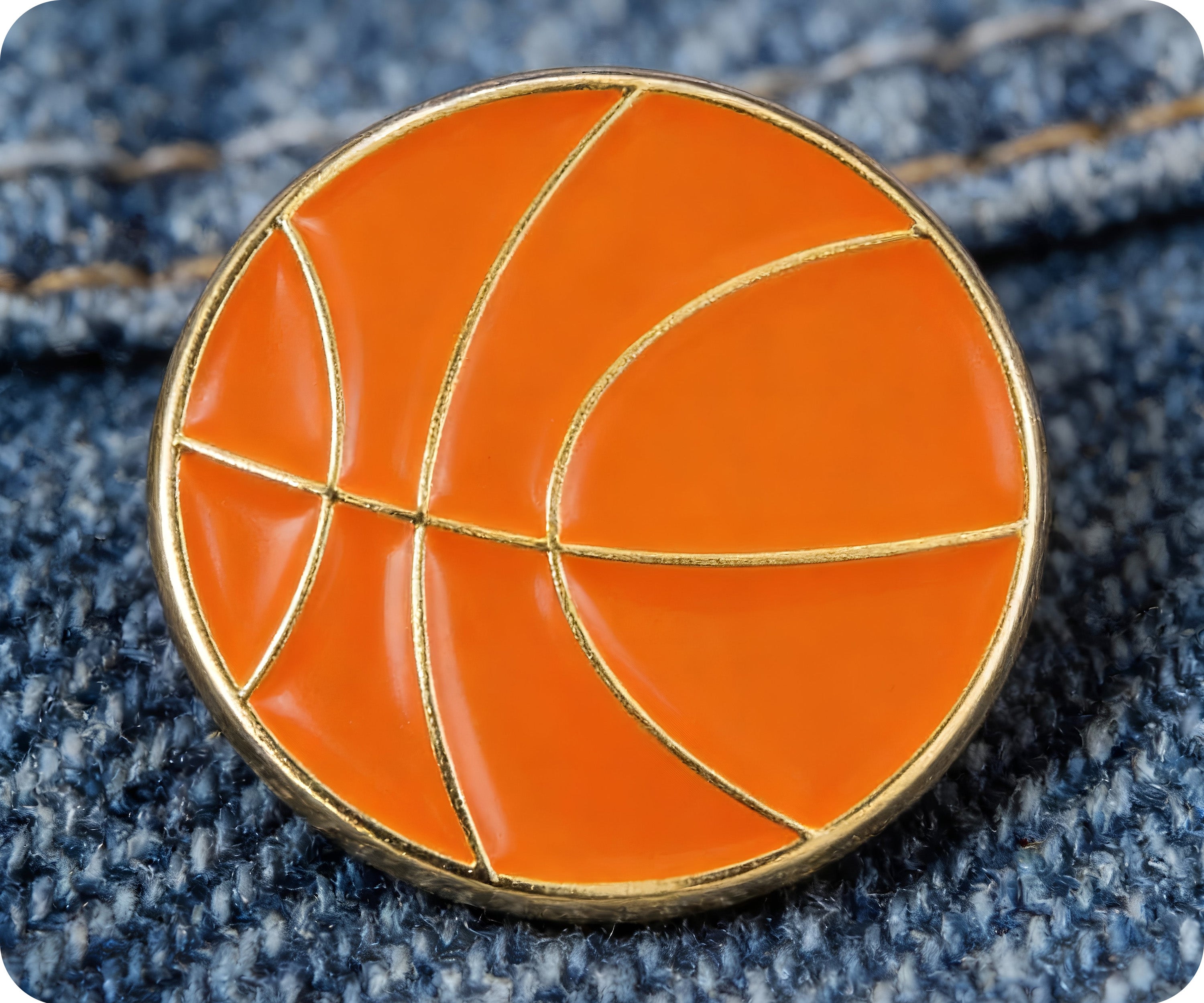 Basketball Sport Pin Badge