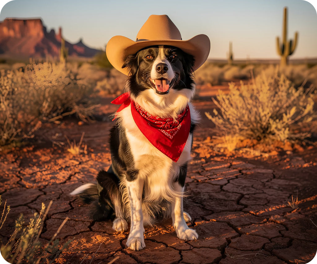 Border Collie Oveja Vaca Niño Texas Perro Cachorro Insignia
