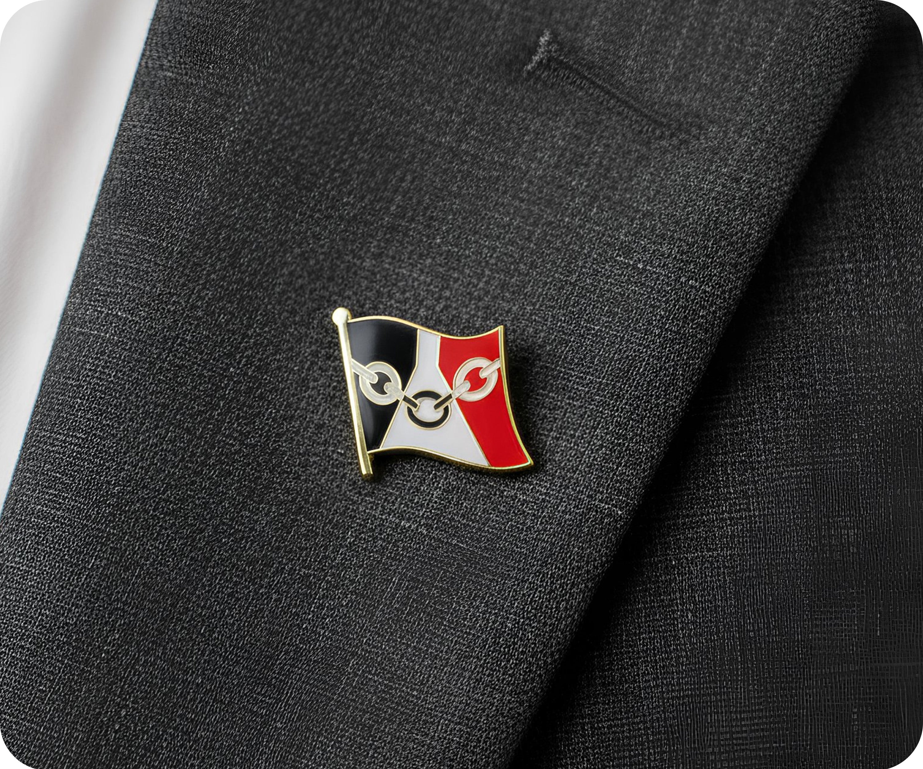 Pin de la bandera del condado de Black Country (Inglés) Imagen secundaria del producto