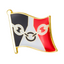 Black Country County English Flag Pin Badge