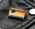 Bear Pride Rectangle Pin Badge