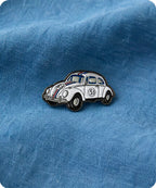 Classic Number 53 Racing Beetle Enamel Pin Badge
