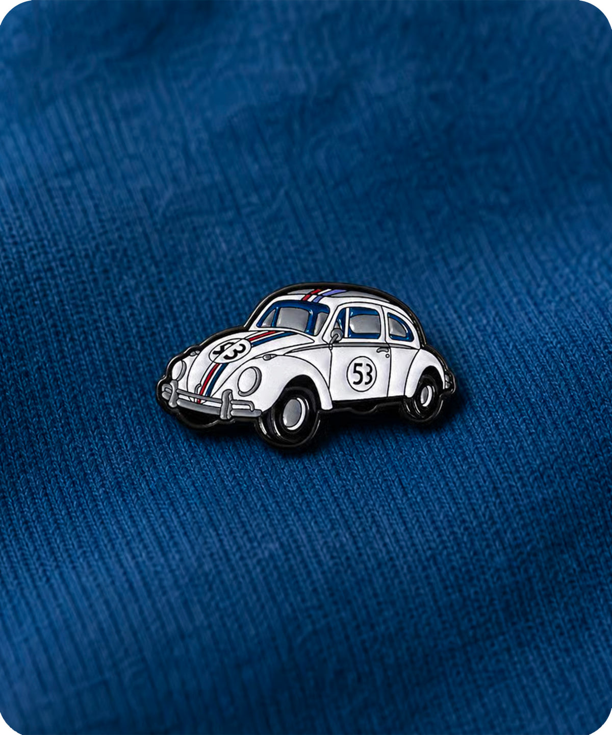 Classic Number 53 Racing Beetle Enamel Pin Badge