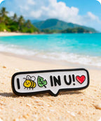 I Bee-Leaf In You Enamel Lapel Pin Badge