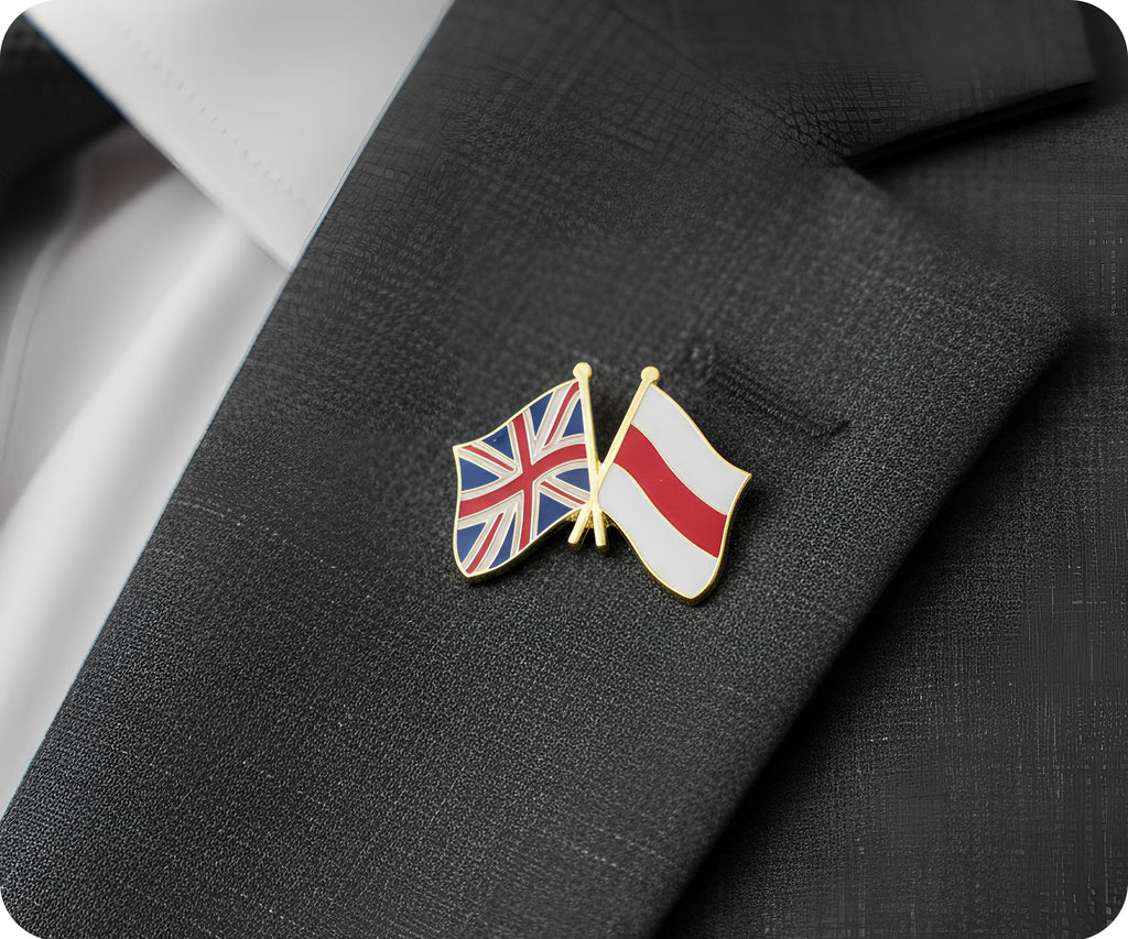 United Kingdom UK & Belarus Friendship Pin Badge